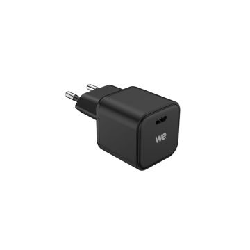 Bundle chargeur WE PC GaN 1 port USB-C 100W - PD3.0 + câble USB-C/USB-C 2m - Noir