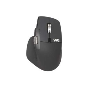 Souris WE sans-fil PRO, 2.4G+BT1+BT2, 7boutons, double molette dont 1 d&eacute;bray&eacute;e, clics silencieux, jusqu'&agrave; 4000 DPI, rechargeable 500 mAh 124.3 x 82.9 x 45.6mm
