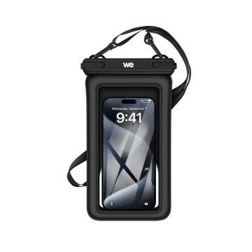 WE Pochette UNIVERSELLE WATERPROOF -  jusqu'à 7,2'' Noir - IPX8 - Pochette flottante max 300gr