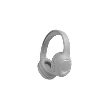 Casque WE COSMO Bluetooth V5.4 - micro int&eacute;gr&eacute; pour les appels - arceau r&eacute;glable - pliable - &eacute;galiseur de son, GRIS