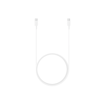 Câble de charge USB-C vers USB-C, longueur 1,8m, charge rapide 25W Coloris Blanc SAMSUNG EP-DX310JWEGEU