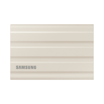 SSD EXT SAMSUNG T7 Shield 2000G Beige USB 3.2 Gen 2 Lecture 1050 Mo/s Ecriture 1000 Mo/s MU-PE2T0K/EU
