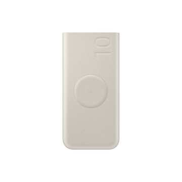 Batterie Externe Sans Fil 25W, 10,000mAh matériaux recyclés Coloris Beige Samsung EB-U2510XUEGEU