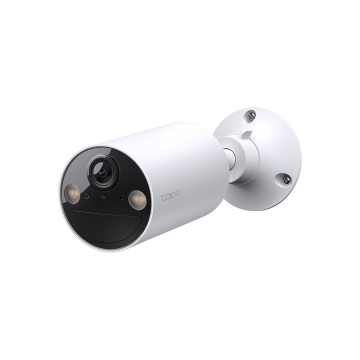Caméra de sécurité Tapo intérieure extérieure sans fil WIFI connectée alimentée par batterie 2K 3MP stockage 512 Go vision nocturne couleur détection personnes