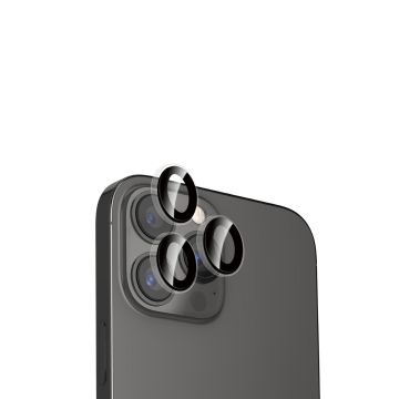WE Lentilles de protection pour objectifs d'appareil photo iPhone 12 PRO transparent/noir (3 lentilles incluses)
