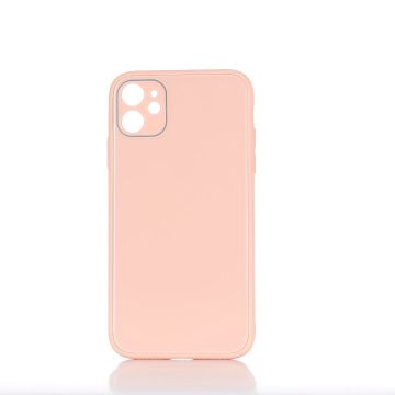 WE Coque de protection GLASS APPLE IPHONE 11 Rose poudré