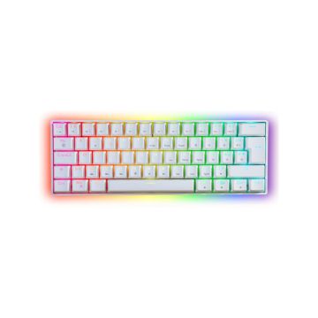 Clavier M&eacute;ca 60% Blanc RGB New