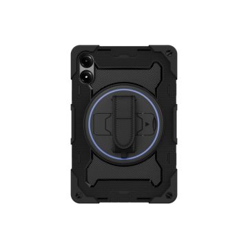 Coque arrière noire ultra renforcée plus sangle rotative & fonction Stand Designed for Samsung pour Galaxy Tab A11+ GP-FPX236AEBBW