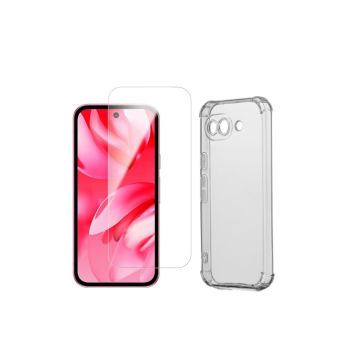 WE PACK verre trempé et coque de protection transparente GOOGLE PIXEL 10A