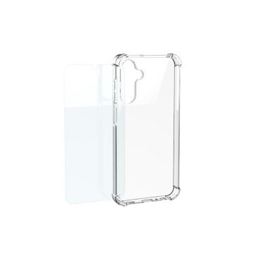 Pack coque transparente + verre trempé Designed for Samsung pour Galaxy S25 FE GP-FPS731AEGTW