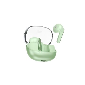 Ecouteurs WE POP MYRA sans-fil, coque irisée, vert