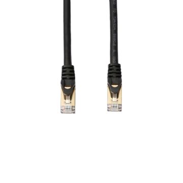 Câble RJ45 droit couleur noir - 5m S/STP Cat 7 avec snagless et connecteurs en or