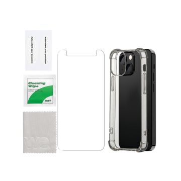 WE PACK verre trempé et coque de protection transparente IPHONE 13