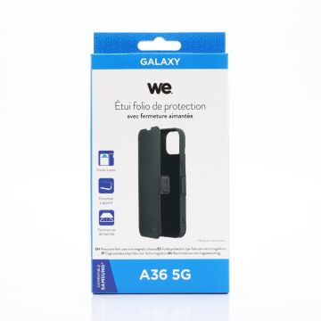 WE Etui folio FERMETURE AIMANTEE SAMSUNG A36 5G noir