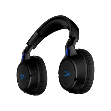 HyperX Cloud Flight Noir-Bleu - Casque de jeu sans fil, Autonomie 30H, Mousse à mémoire de forme