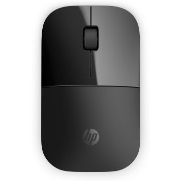 HP Z3700 Noire - Souris sans fil - fonctionne sur une large gamme de surfaces, durée de vie jusqu'à 16 mois, 1 x pile AA