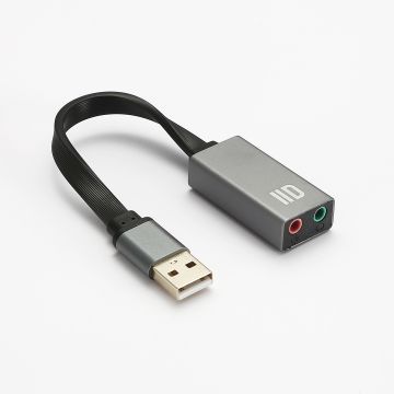 Adaptateur USB / jack audio + micro carton son externe compatible Windows/Mac/Chrome OS Linux, plug & play