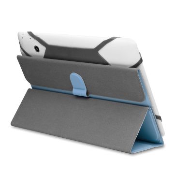 H-720 TPU Noir Housse Universell pour tablette 7' Attaches en silicone ajustables Porte-cartes, Nanomatériaux