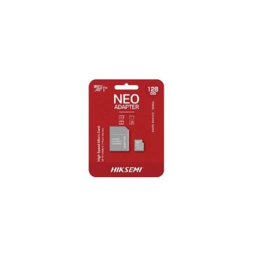 CARTE MEMOIRE HIKSEMI M-SD 128G MICRO SDHC - SERIE C1 AVEC ADAPTATEUR 92MB/s 40MB/s Class 10