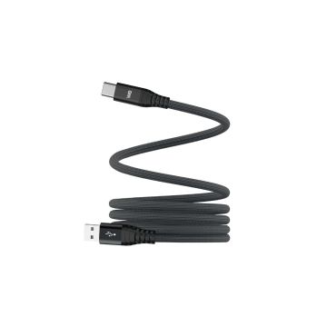 Câble USB/USB-C magnétique, USB2,0 - 20V/3A 60W, 1mètre Noir