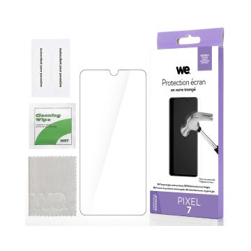 WE Verre trempé GOOGLE PIXEL 7 : Protection écran - anti-rayures - anti-bulles d'air - ultra-résistant - dureté 9H Glass