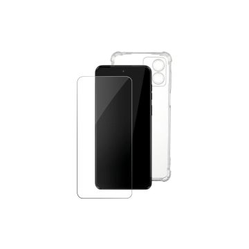 WE PACK verre trempé (couverture complète 3D incurvé) et coque de protection transparente MOTOROLA G85 5G