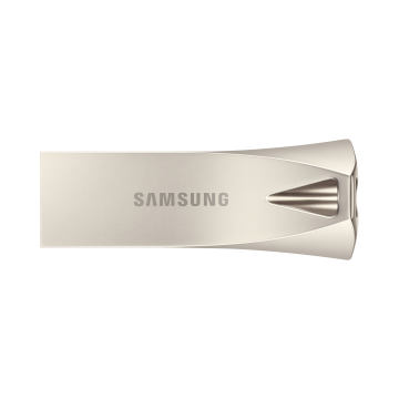 CLE USB SAMSUNG 256G USB 3.1 BAR PLUS - CHAMPAGNE SILVER VITESSE LECTURE JUSQU'A 400Mo/S MUF-256BE3/APC