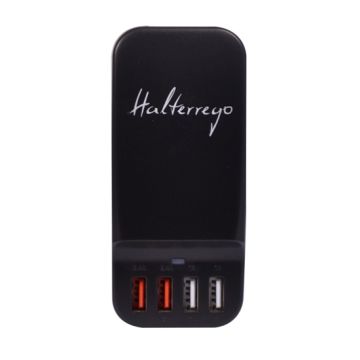 Chargeur secteur USB universel H.Charging HOME 4 ports dont 2 ports ultra-rapides Noir