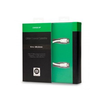 Câble SAT mâle - 10 m 2 adaptateurs