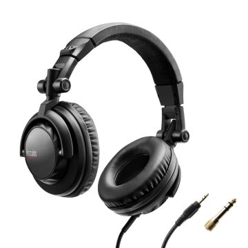 Hercules Casque HDP DJ45 Haute performance 20Hz Confort,Isolation Puissance 95db à 1mW ecouteurs rotatifs 60ohms Cable etirable 2M