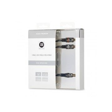 Câble Jack 3,5mm mâle/2RCA mâle 3m