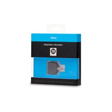 Adaptateur 2 Jack 3.5mm femelle Jack 3.5mm mâle