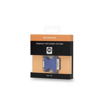 Adaptateur VGA femelle/ DVI mâle DVI-I 24+5