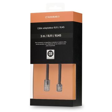 Câble RJ11/RJ45 mâle 3 m