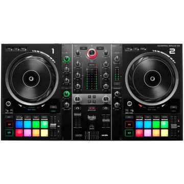 Hercules DJControl INPULSE 500 controleur Initiation DJing 16 pads RGB avec 8 modes pieds rétractable 2 jack 3.5+ 4 jack 6.5+ 4 RCA