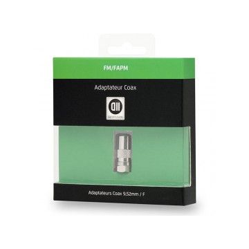 Adaptateur Coax male 9.52mm Fiche SAT femelle