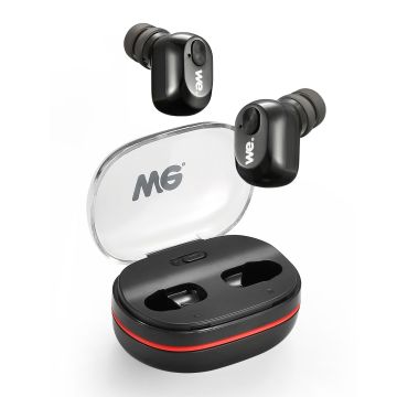 Ecouteurs sans fil - Earpod HD bass sound - Bluetooth 5.0 Cable de charge intégré Boitier de recharge (x18 recharges) - coloris noir