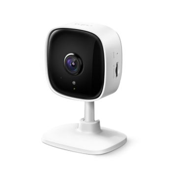 Caméra de sécurité Tapo WiFi Intérieure 2MP 1080p stockage 128Go 2.4GHz Détection de mouvements Vision Nocturne Alarme sonore et lumineuse Audio bi-directionnel