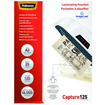 Fellowes pochette de plastification POUCH A3 125MIC 25PK 5396501 !