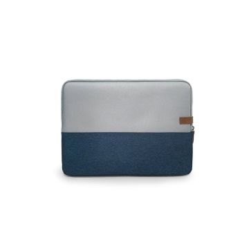 HOUSSE sleeve PC 14,1 '' bicolore BLEU, protection antchoc, attache antivol , dimensions: 355*25*260mm 355x25x260