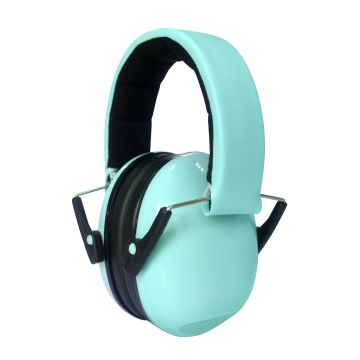 Casque anti-bruit ENFANT WeKids, atténuation 27dB avec housse de transport, vert d'eau