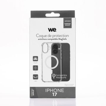 WE Coque de protection MAGSAFE IPHONE 17 Transparent - Antichocs