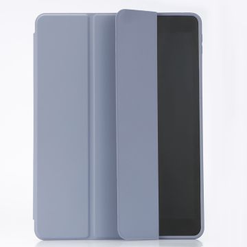 Etui folio WE pour tablette iPad 10.2 - Coloris violet/lila - Fonction support - Dos transparent - Support stylet - 7/8/9 GEN
