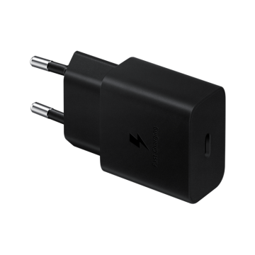 Chargeur Secteur 15W USB C (avec câble) Coloris Noir SAMSUNG EP-T1510XBEGEU