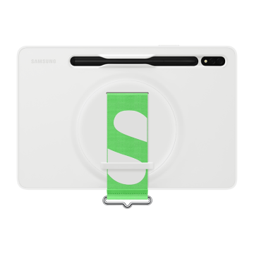 Strap Cover Tab S8 Coloris Blanc Coque arrière avec lanière pour meilleure prise en main SAMSUNG - EF-GX700CWEGWW