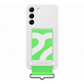 Galaxy S22 Coque silicone avec laniere Blanc SAMSUNG - EF-GS901TWEGWW