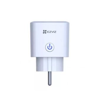 EZVIZ Prise Connectee Wifi T30 A, Bl 2.4Ghz 10A 2300WGoogle Assistant / Alexa, Programmable par application, Analyse de la consommation