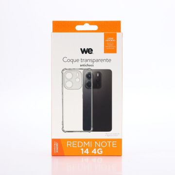 WE Coque de protection TPU XIAOMI REDMI NOTE 14 4G Transparent