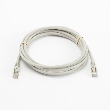 Câble RJ45 Male/Male droit CAT8 S/FTP - Avec snagless - Longueur 5M - Gris - en sachet