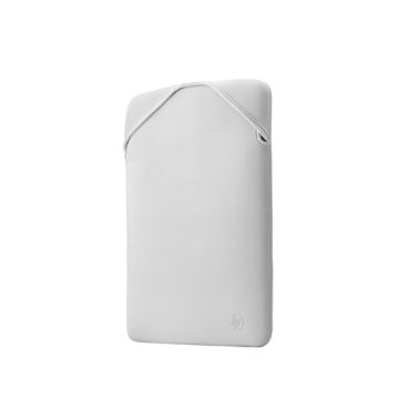 Housse de protection - Sleeve réversible ordinateur portable HP 14.1 Noir/Argent en néoprène durable, protège le PC contre les chocs et les rayures 2F2J1AA